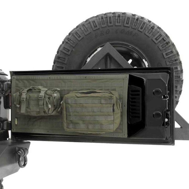 Tailgate Cover O.D. Green, Smittybilt G.E.A.R., Jeep Wrangler 2007 - 2018 - EDK.ro
