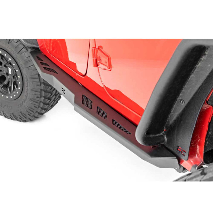 Side Steps, Rough Country Rock Sliders, Jeep Wrangler 2007 - 2018 - EDK.ro