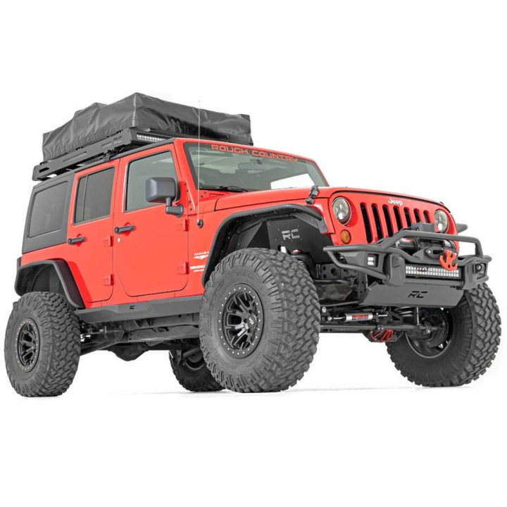 Praguri Laterale, Rough Country Rock Sliders, Jeep Wrangler 2007 - 2018 - EDK.ro