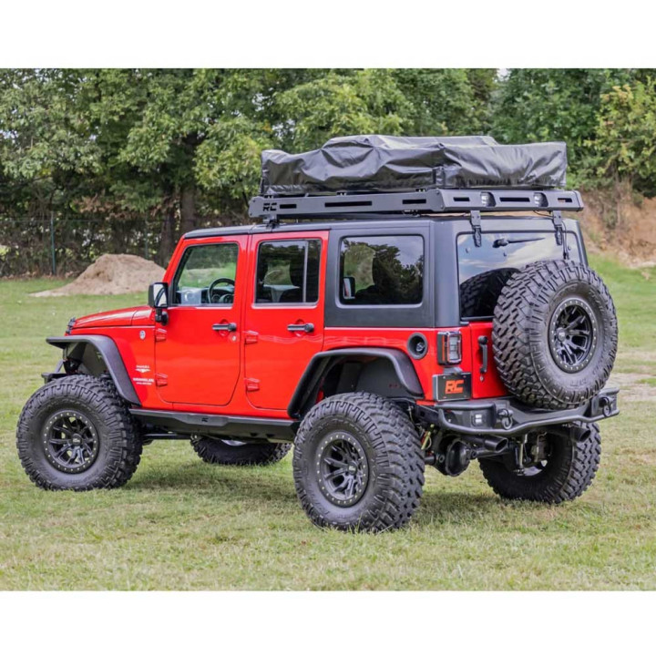 Side Steps, Rough Country Rock Sliders, Jeep Wrangler 2007 - 2018 - EDK.ro