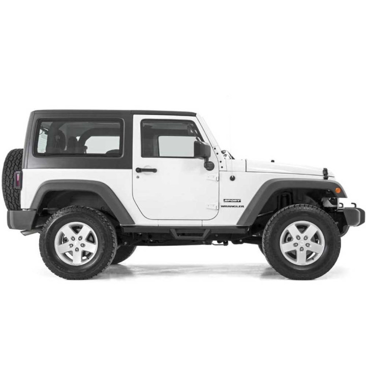 Side Steps, Rough Country Contoured, Jeep Wrangler 2007 - 2018 - EDK.ro