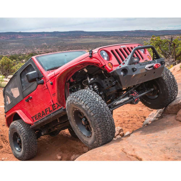 Bară de Șină Frontală Reglabilă, TeraFlex RHD Lift 0-6 Inch, Jeep Wrangler 2007 - 2018 - EDK.ro