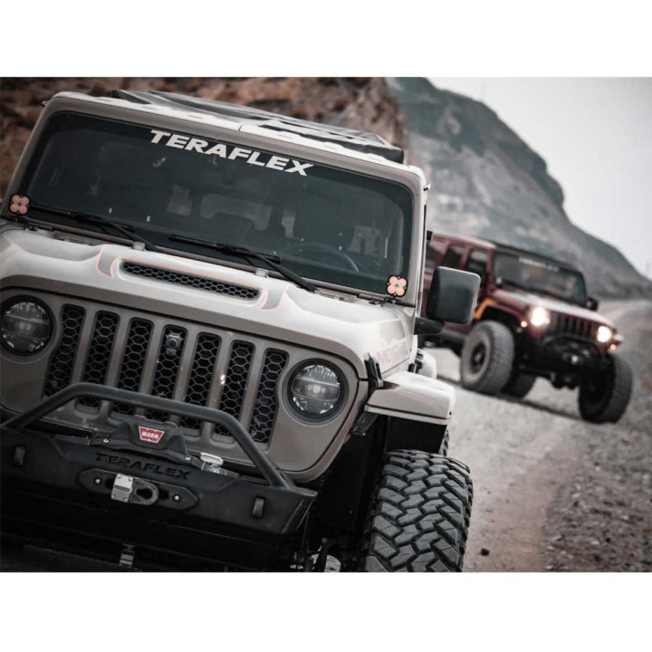 Bară de Șină Spate Reglabilă HD, TeraFlex Lift 0-6 Inch, Jeep Wrangler 2007 - 2018 - EDK.ro