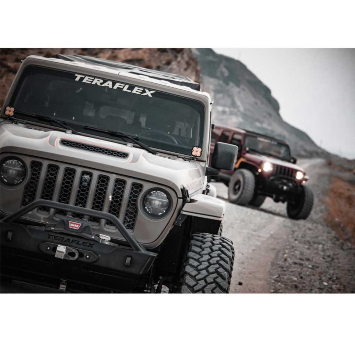 Bieletă Bară Antiruliu Față, TeraFlex Lift 6 Inch, Jeep Wrangler 2007 - 2018 - EDK.ro