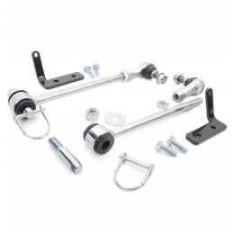 Bielete Bară Antiruliu Față cu Deconectare Rapidă, Rough Country Lift 2.5 Inch, Jeep Wrangler 2007 - 2018 - EDK.ro