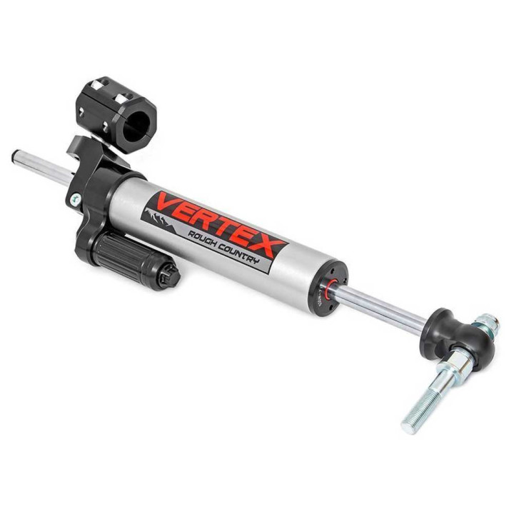 Steering Stabilizer 1-3/8 Inch Tie Rod, Rough Country Vertex, Jeep Wrangler 2007 - 2018 - EDK.ro