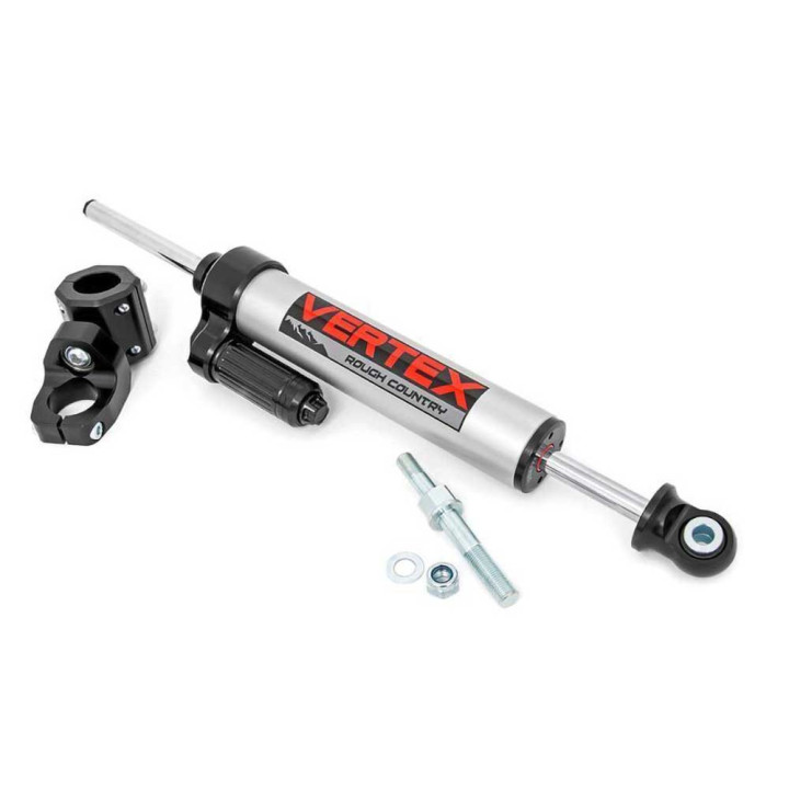 Steering Stabilizer 1-3/8 Inch Tie Rod, Rough Country Vertex, Jeep Wrangler 2007 - 2018 - EDK.ro