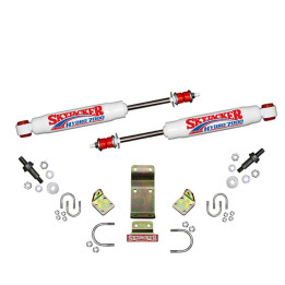 Dual Steering Stabilizer White, Skyjacker, Jeep Wrangler 2007 - 2018 - EDK.ro