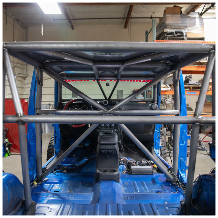 Full Roll Cage Kit V2 GenRight, GenRight Off Road, Jeep Wrangler 2007 - 2018 - EDK.ro
