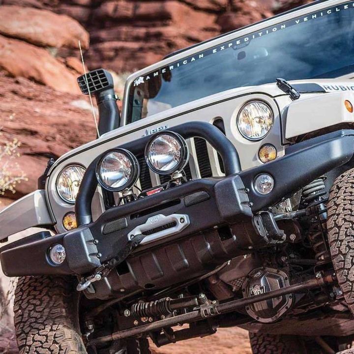 Front Skid Plate for Bumper, AEV, Jeep Wrangler 2007 - 2018 - EDK.ro