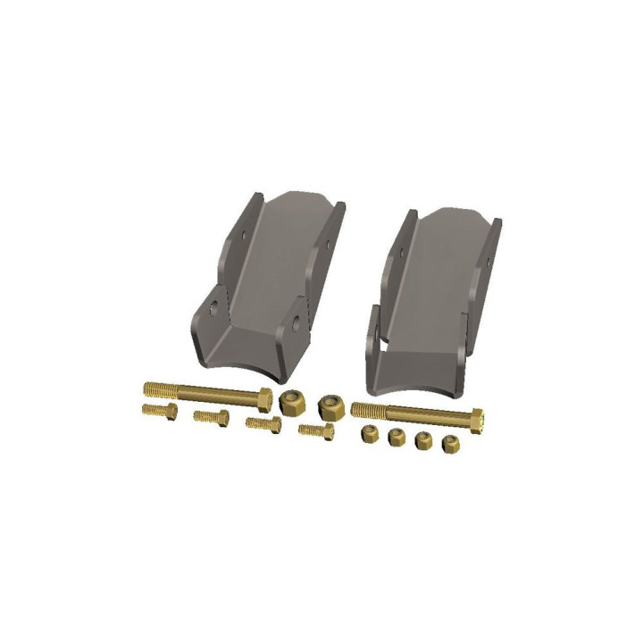 Rear Lower Control Arm Frame Skidplates, Barnes 4WD, Jeep Wrangler 2007 - 2018 - EDK.ro