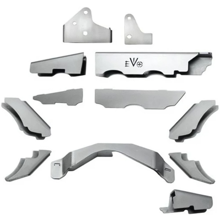 Kit de Susținere a Axei Față Dana44 cu Șasiuri C2, EVO Manufacturing ProTek, Jeep Wrangler 2007 - 2018 - EDK.ro