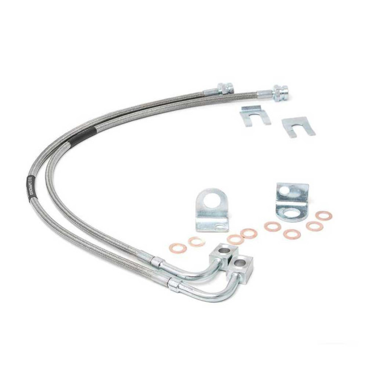 Front Extended Brake Lines, Rough Country Lift 4-6 Inch, Jeep Wrangler 2007 - 2018 - EDK.ro