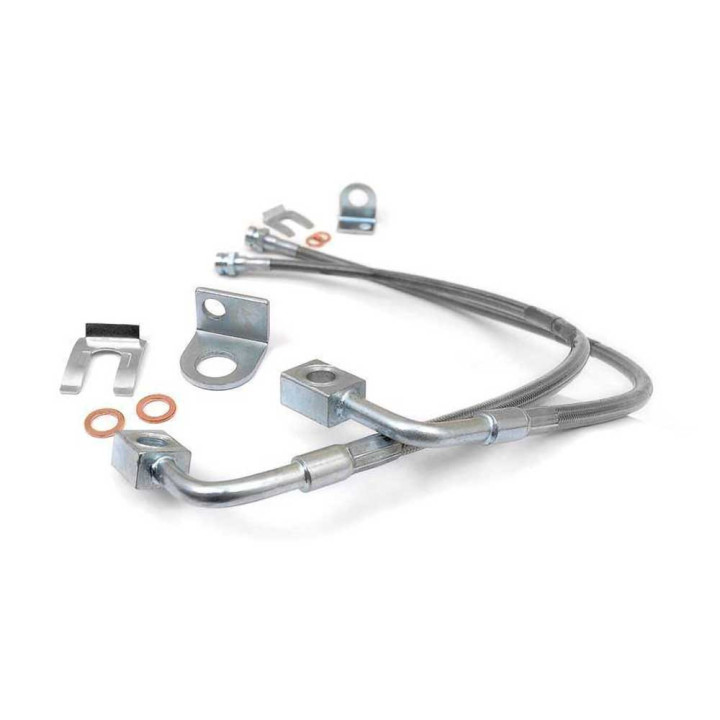 Front Extended Brake Lines, Rough Country Lift 4-6 Inch, Jeep Wrangler 2007 - 2018 - EDK.ro