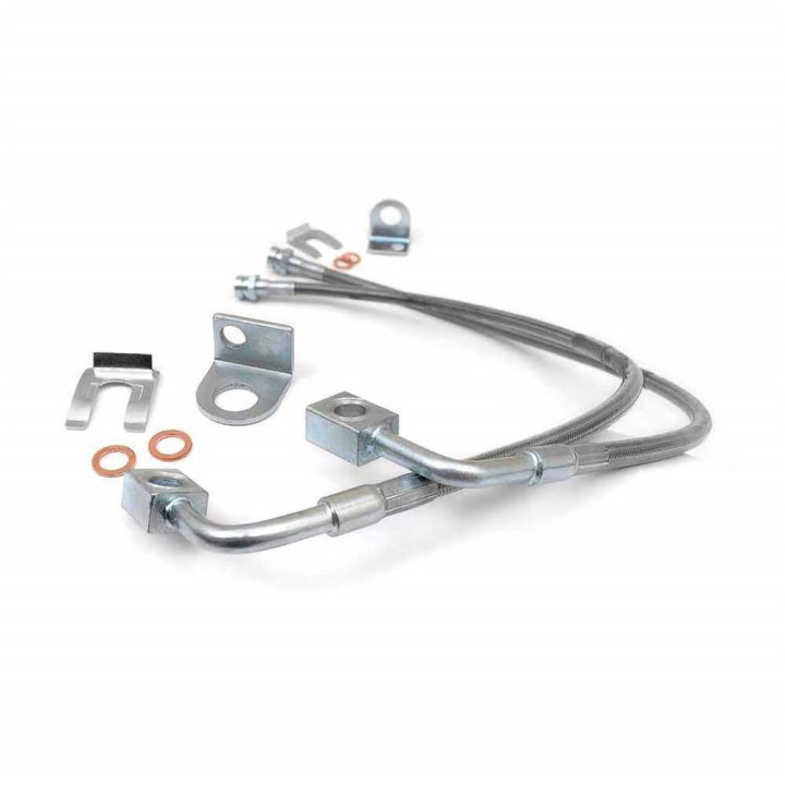 Rear Extended Brake Lines, Rough Country Lift 4-6 Inch, Jeep Wrangler 2007 - 2018 - EDK.ro