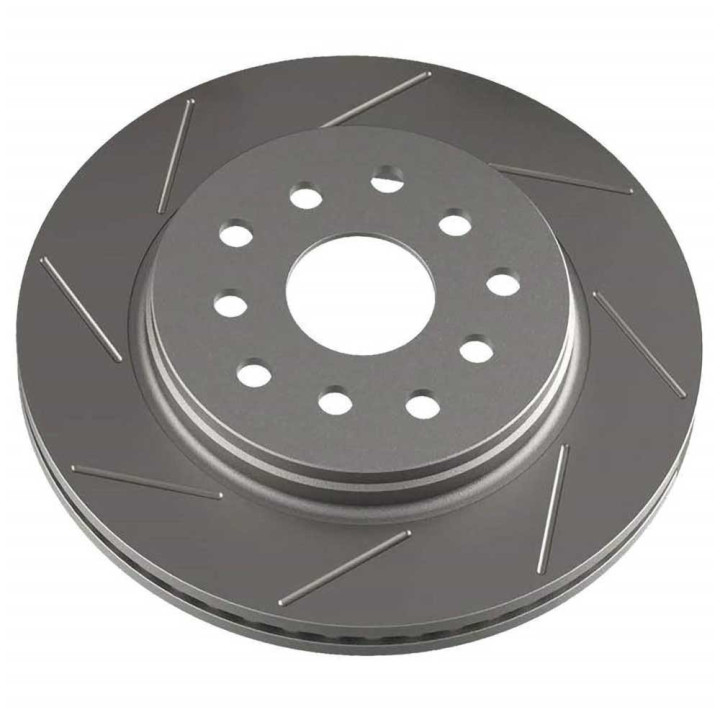 Front Slotted Brake Rotor Passenger Side, TeraFlex, Jeep Wrangler 2007 - 2018 - EDK.ro