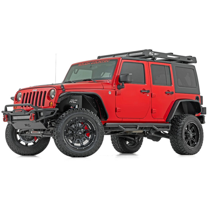 Brake Kit with Vented Discs, Rough Country, Jeep Wrangler 2007 - 2018 - EDK.ro