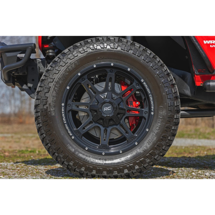 Brake Kit with Vented Discs, Rough Country, Jeep Wrangler 2007 - 2018 - EDK.ro
