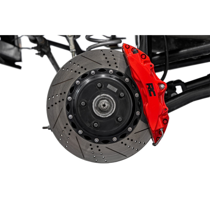 Brake Kit with Vented Discs, Rough Country, Jeep Wrangler 2007 - 2018 - EDK.ro