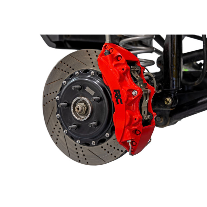 Brake Kit with Vented Discs, Rough Country, Jeep Wrangler 2007 - 2018 - EDK.ro