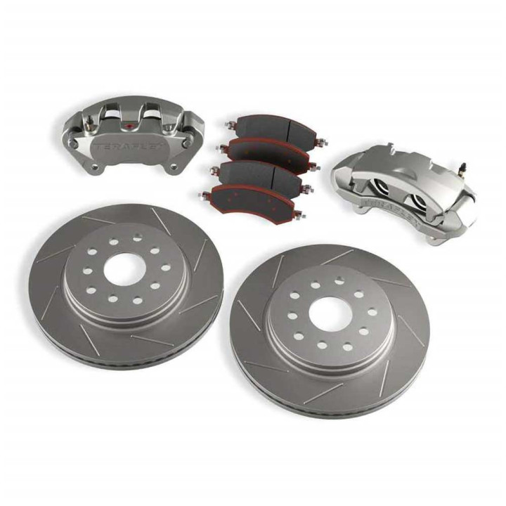 Kit Frână Față Mare cu Discuri cu Fante, TeraFlex, Jeep Wrangler 2007 - 2018 - EDK.ro