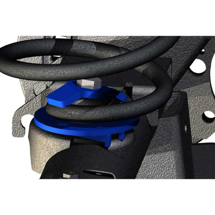 Rear Coil Spring Correction Plates, Rough Country Lift 3.5-6 Inch, Jeep Wrangler 2007 - 2018 - EDK.ro