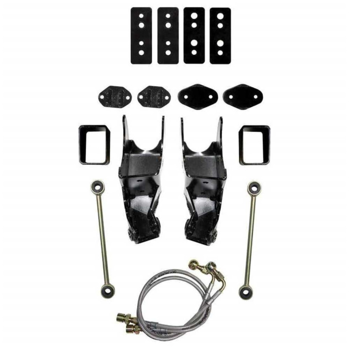 Rear FOX Performance 2.0 Reservoir Coilovers Upgrade Kit, Skyjacker Lift 4.5-6 Inch, Jeep Wrangler 2007 - 2018 - EDK.ro