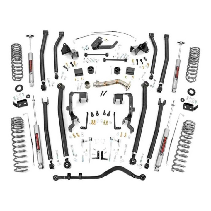 Suspension Long Arm Kit, Rough Country Lift 4 Inch, Jeep Wrangler 2007 - 2018 - EDK.ro