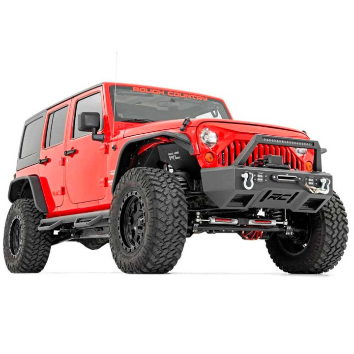 Suspension Long Arm Kit, Rough Country Lift 4 Inch, Jeep Wrangler 2007 - 2018 - EDK.ro