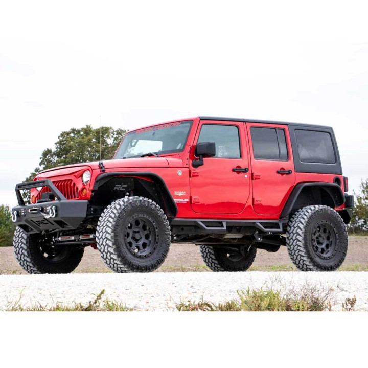 Kit Suspensie de Ridicare Braț Lung, Rough Country Lift 4 Inch, Jeep Wrangler 2007 - 2018 - EDK.ro