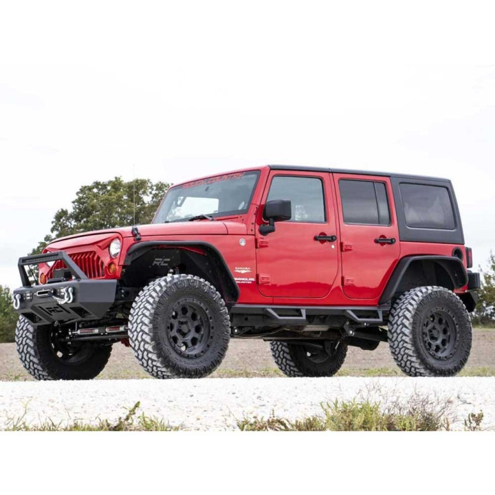Kit Suspensie de Ridicare Braț Lung, Rough Country Lift 4 Inch, Jeep Wrangler 2007 - 2018 - EDK.ro