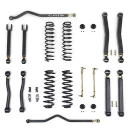 Kit Suspensie de Ridicare Overland+, Clayton Off Road Lift 1.5 Inch, Jeep Wrangler 2007 - 2018 - EDK.ro