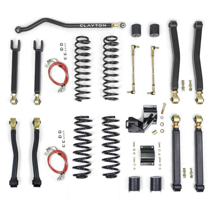 Suspension Lift Kit Premium, Clayton Off Road Lift 4.5 Inch, Jeep Wrangler 2007 - 2018 - EDK.ro
