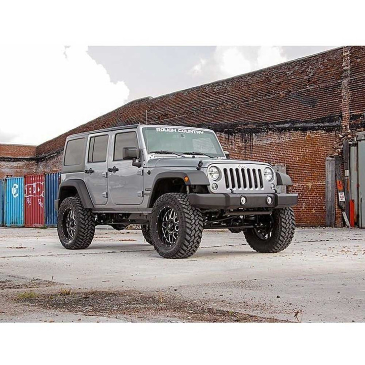 Kit Suspensie de Ridicare, Rough Country Lift 4 Inch, Jeep Wrangler 2007 - 2018 - EDK.ro
