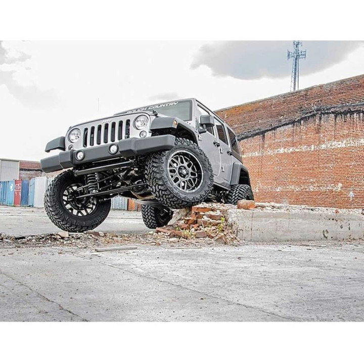 Kit Suspensie de Ridicare, Rough Country Lift 4 Inch, Jeep Wrangler 2007 - 2018 - EDK.ro