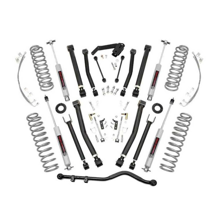 Suspension Lift Kit X-series, Rough Country Lift 4 Inch, Jeep Wrangler 2007 - 2018 - EDK.ro
