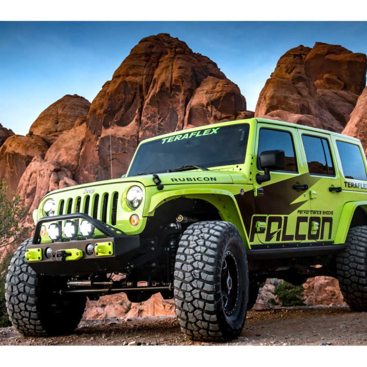 Shocks Set, TeraFlex Falcon Series SP2 3.1 Piggyback Lift 1.5-2.5 Inch, Jeep Wrangler 2007 - 2018 - EDK.ro