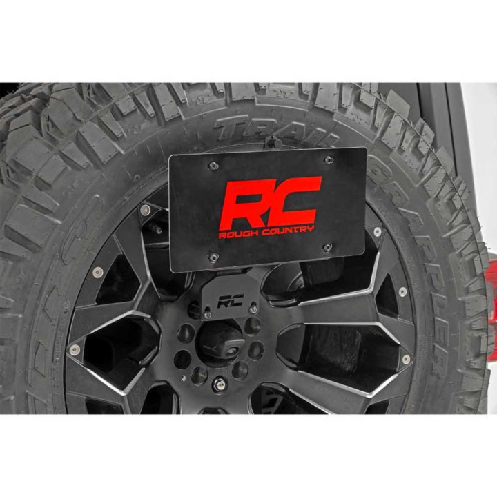 Adaptor pentru Plăcuța de Înmatriculare, Rough Country, Jeep Wrangler 2007 - 2018 - EDK.ro