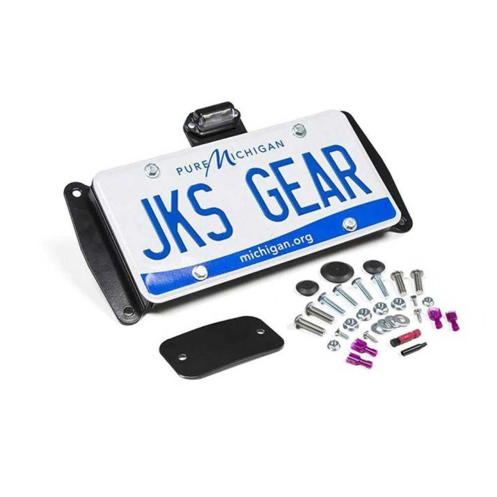 Kit de Relocare a Plăcuței de Înmatriculare cu Lumină, JKS, Jeep Wrangler 2007 - 2018 - EDK.ro