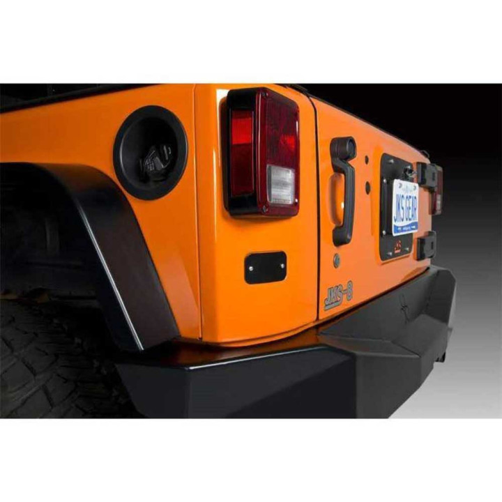 License Plate Relocation Kit with Light, JKS, Jeep Wrangler 2007 - 2018 - EDK.ro