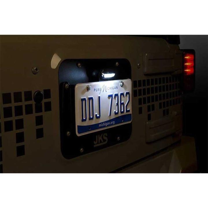 Kit de Relocare a Plăcuței de Înmatriculare cu Lumină, JKS, Jeep Wrangler 2007 - 2018 - EDK.ro
