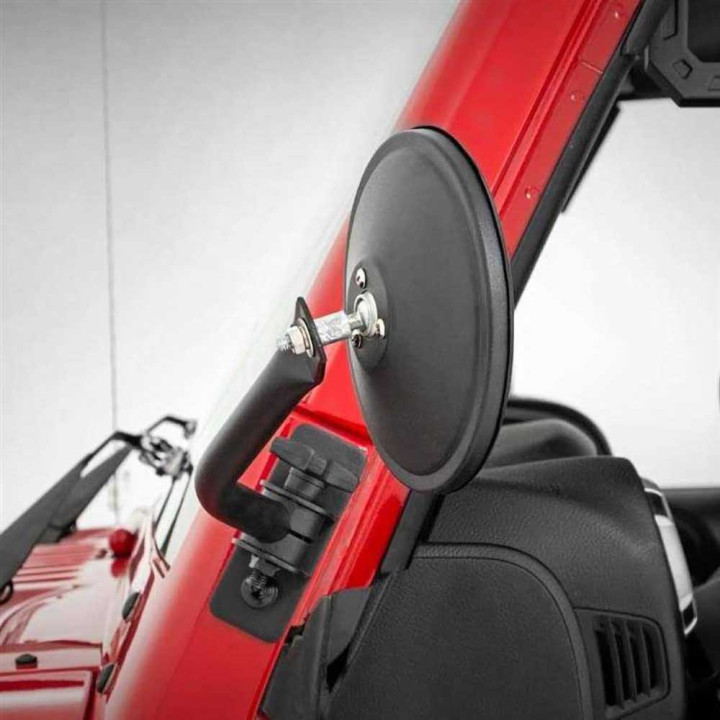 Round Trail Mirrors, Rough Country, Jeep Wrangler 2007 - 2018 - EDK.ro