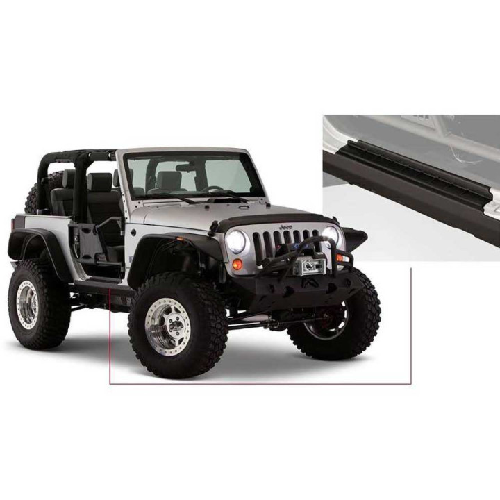 Sill/side Panels Set, Bushwacker Rocker, Jeep Wrangler 2007 - 2018 - EDK.ro