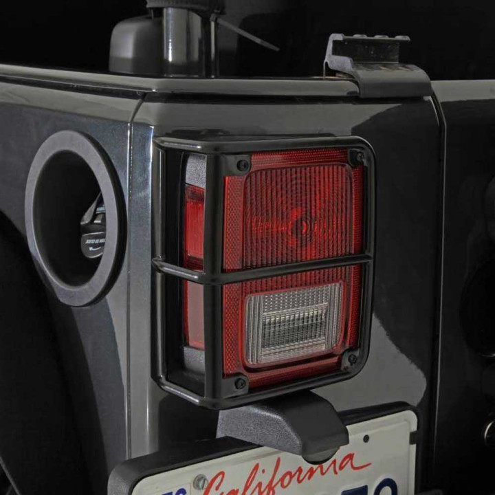 Tail Light Guards Black, Smittybilt, Jeep Wrangler 2007 - 2018 - EDK.ro