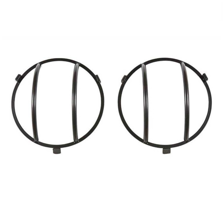 Bare de Protecție Față Euro Light Oțel Negru, Smittybilt, Jeep Wrangler 2007 - 2018 - EDK.ro