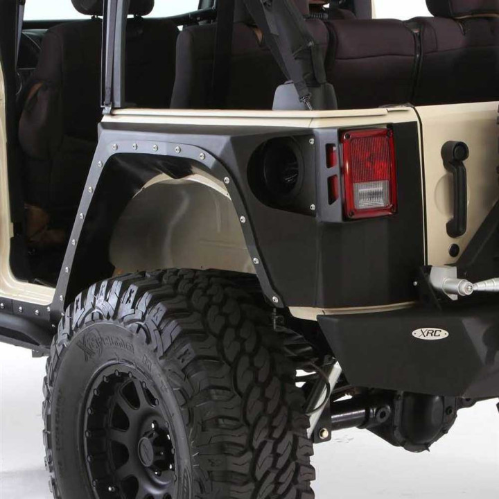 Rear Fenders, Smittybilt XRC Armor Corner Guards, Jeep Wrangler 2007 - 2018 - EDK.ro