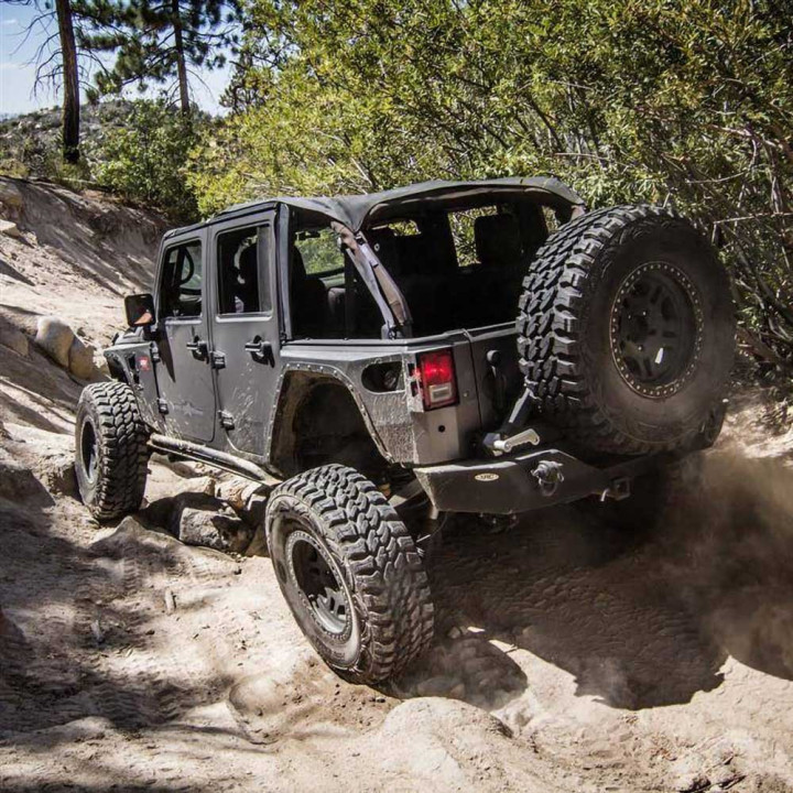 Rear Fenders, Smittybilt XRC Armor Corner Guards, Jeep Wrangler 2007 - 2018 - EDK.ro