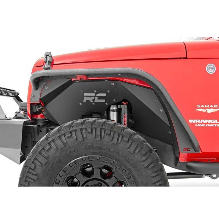 Front and Rear Fender Flares, Rough Country Flat, Jeep Wrangler 2007 - 2018 - EDK.ro