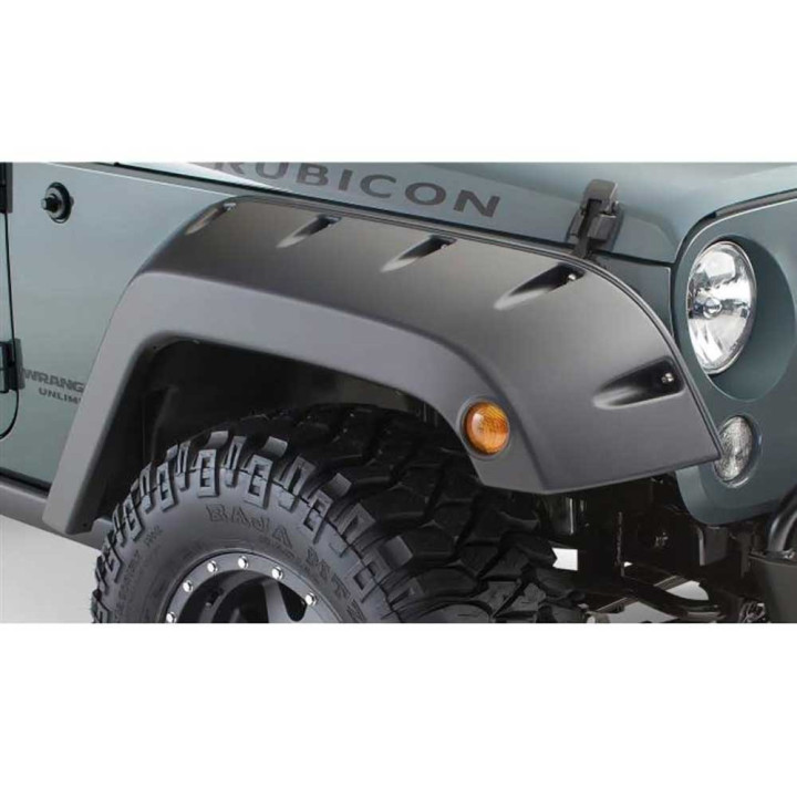 Front Fender Flares Standard Coverage, Bushwacker Pocket Style, Jeep Wrangler 2007 - 2018 - EDK.ro