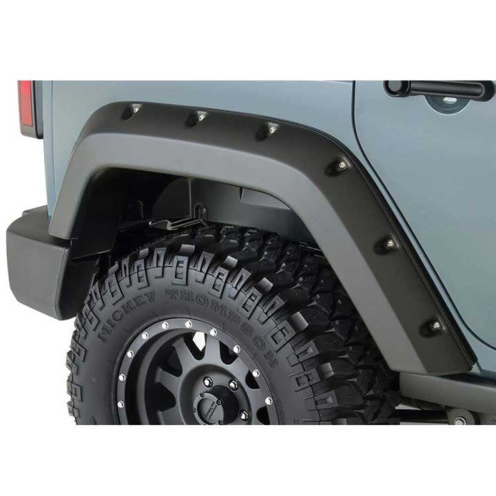 Extensii Aripi Spate cu Acoperire Standard, Bushwacker Pocket Style, Jeep Wrangler 2007 - 2018 - EDK.ro